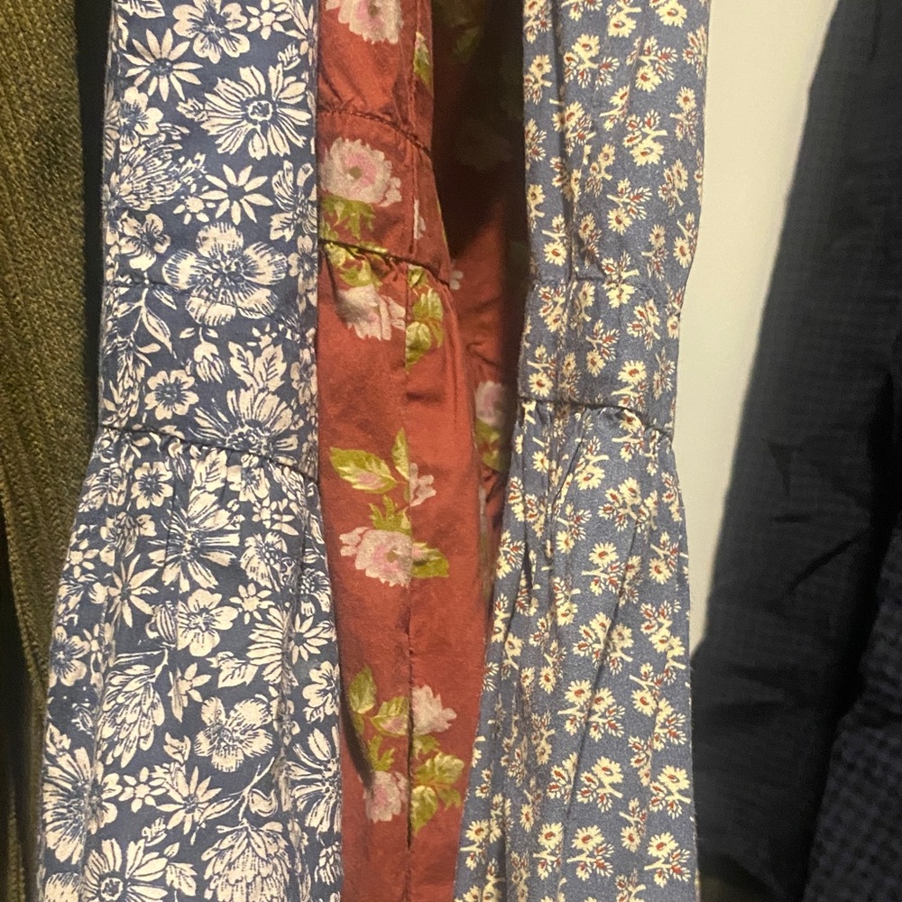 Christy Dawn Floral Dresses in Blue and Red